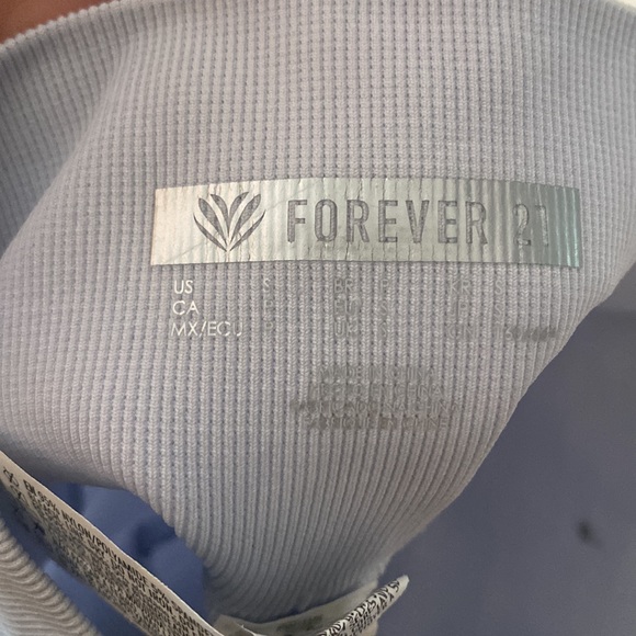 💛 forever 21 light blue biker shorts - Picture 3 of 3